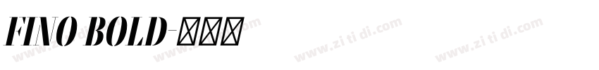 fino bold字体转换